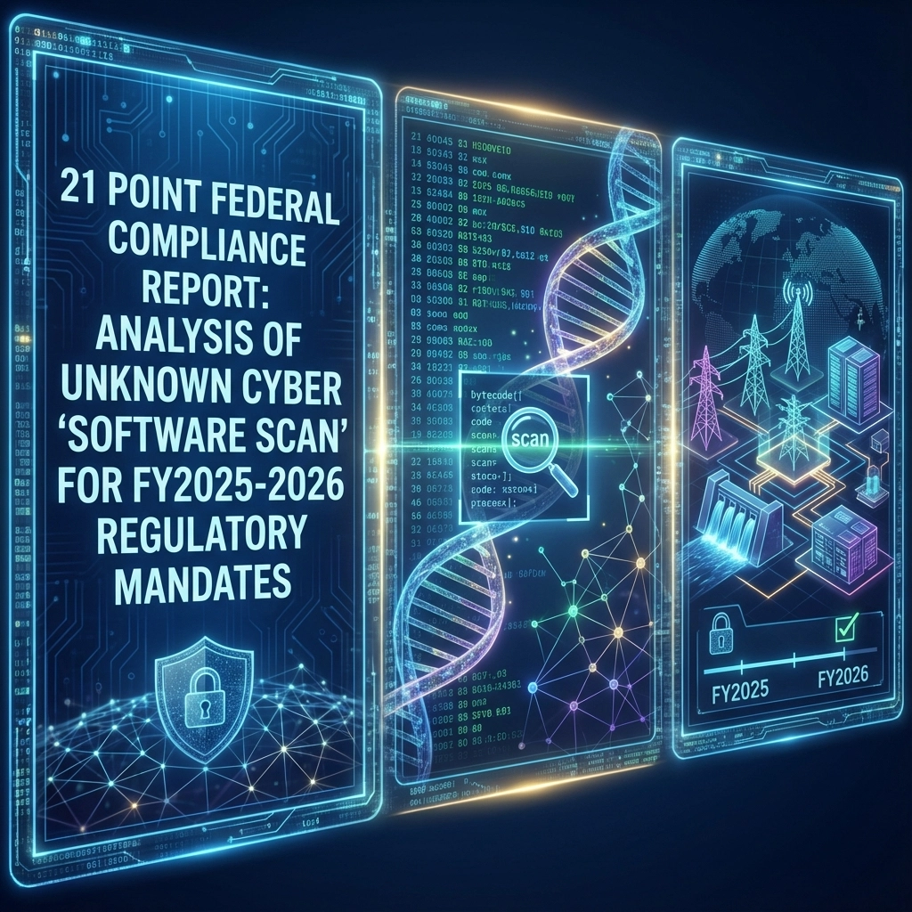 21 Point Federal Compliance Report: Analysis of Unknown Cyber 'Software Scan' for FY2025-2026 Regulatory Mandates